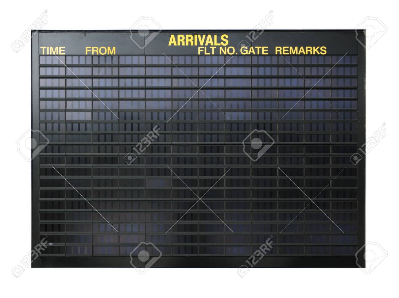 Blank airport board isolated on white background - 1415129 Blank airport board isolated on white background - 1415129