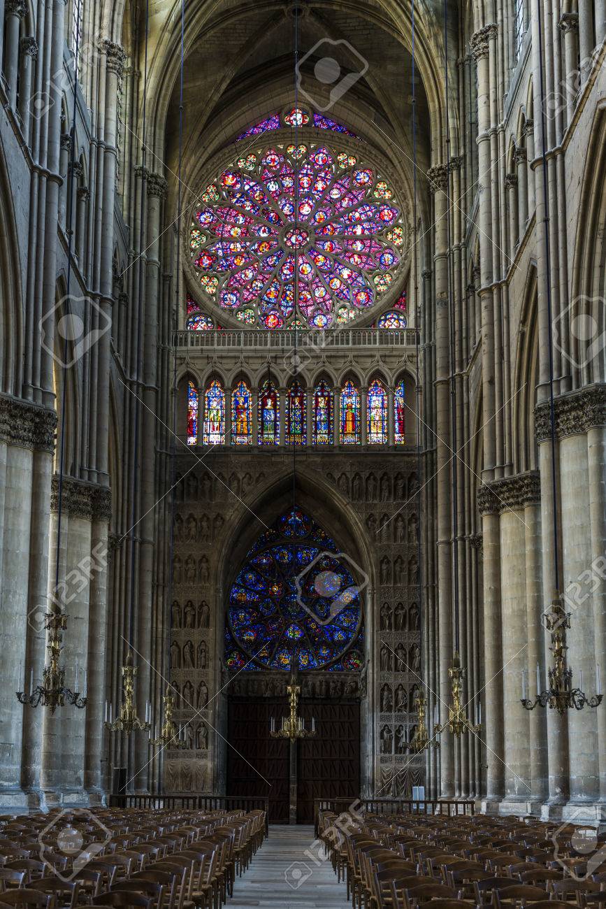 AIKU-YA】ノートルダム大聖堂（ランス） ステンドグラス ローズ