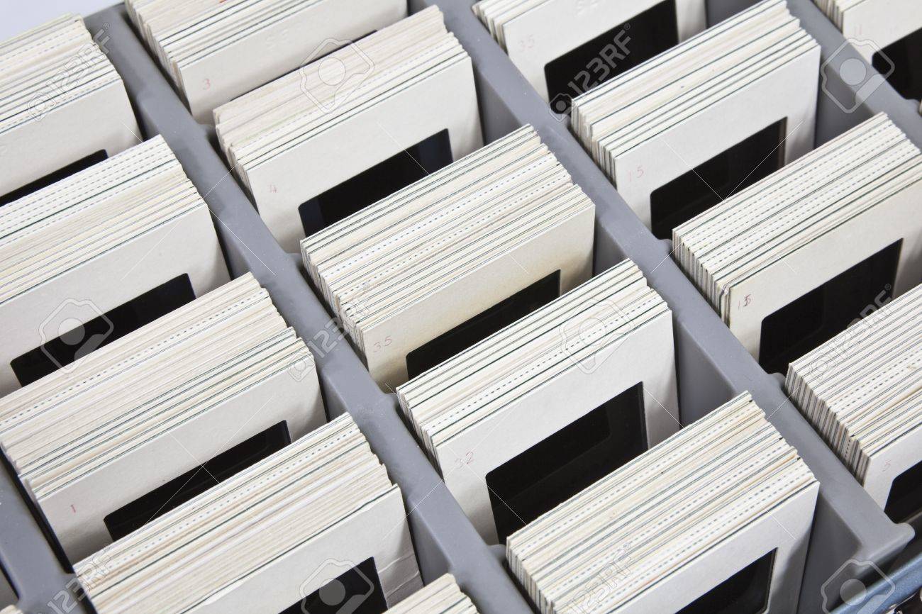 Vintage 35mm Slides In Compartment Storage Box Stock Photo Picture And Royalty Free Image Image 10669122