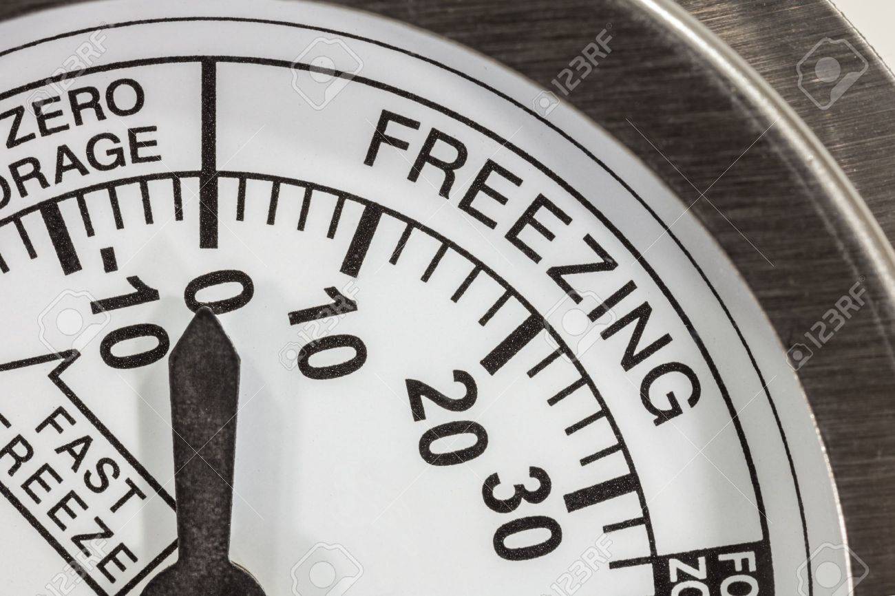 Kühlschrank Thermometer : Freezing zone kühlschrank thermometer makro detail lizenzfreie Kühlschrank Thermometer : Freezing zone kühlschrank thermometer makro detail lizenzfreie