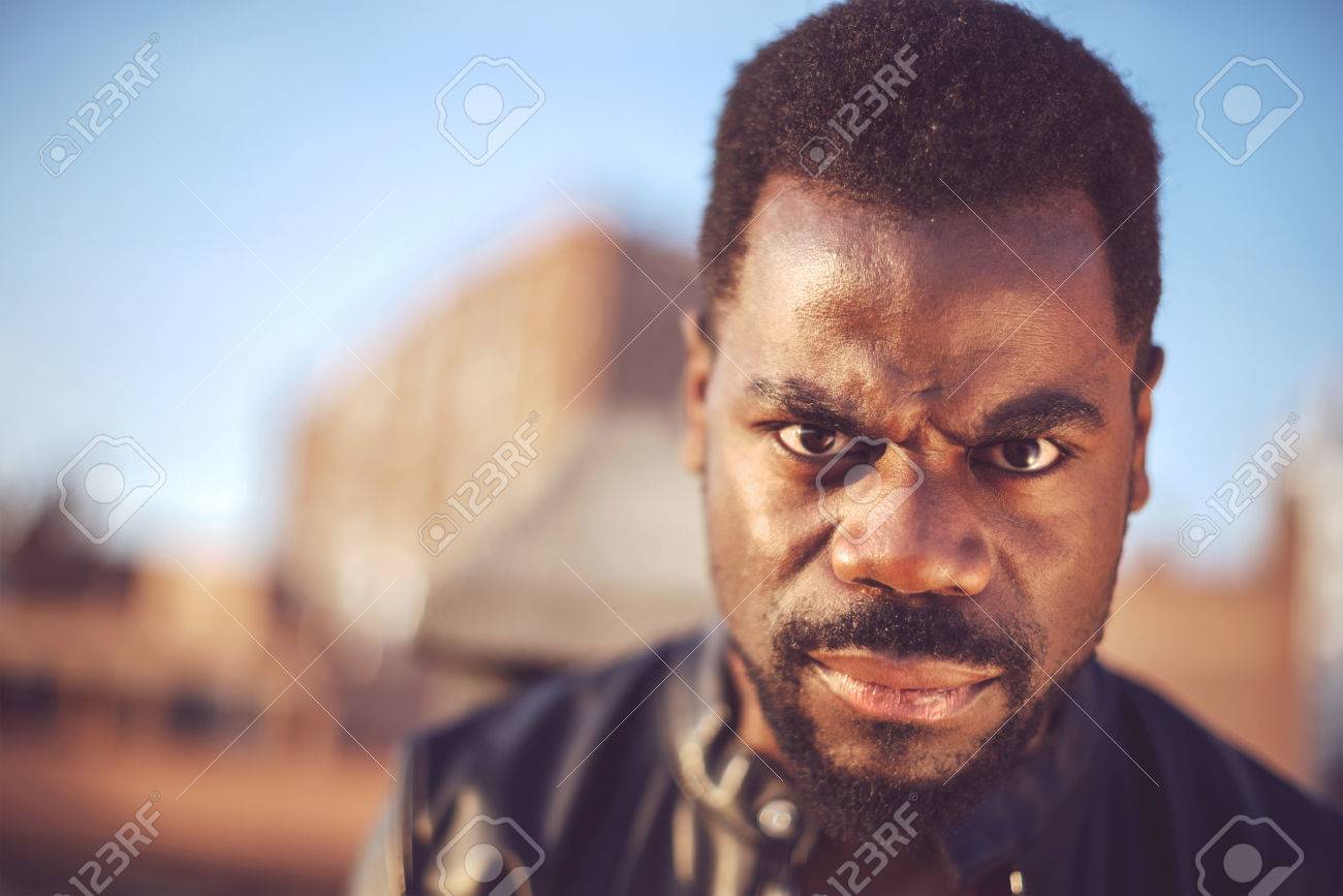 Angry Good Looking Young Black Man In Trendy Clothes With Negative Stock Photo Picture And Royalty Free Image Image 38881537