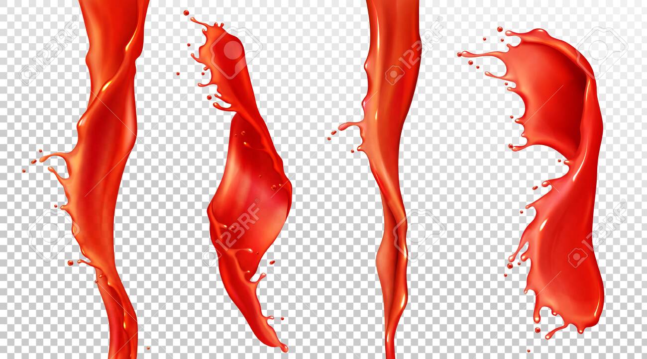 Download Red Tomato Juice Splash And Stream Vector Realistic Mockup Of Royalty Free Cliparts Vectors And Stock Illustration Image 149147292