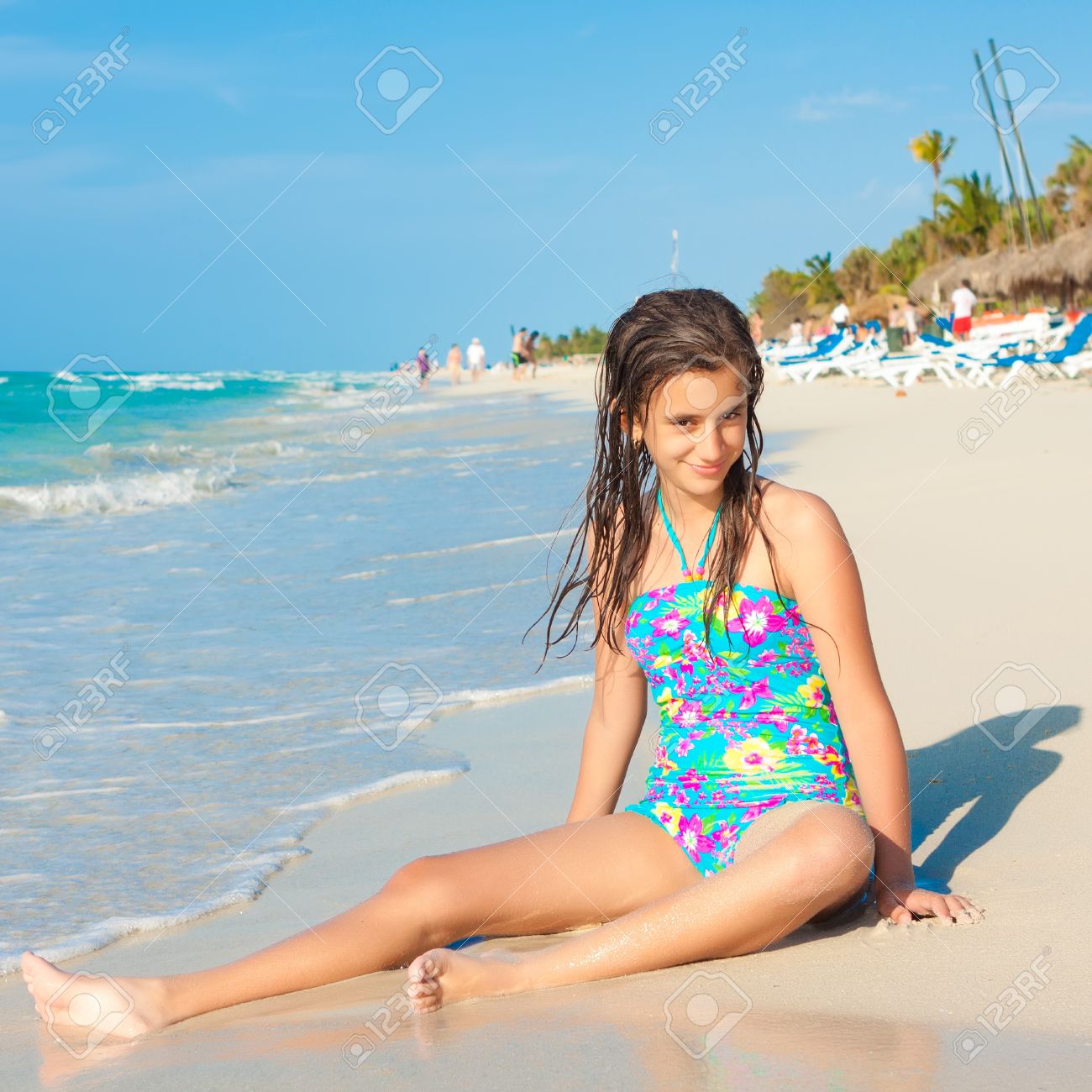 cute beach teen Cute beach teen