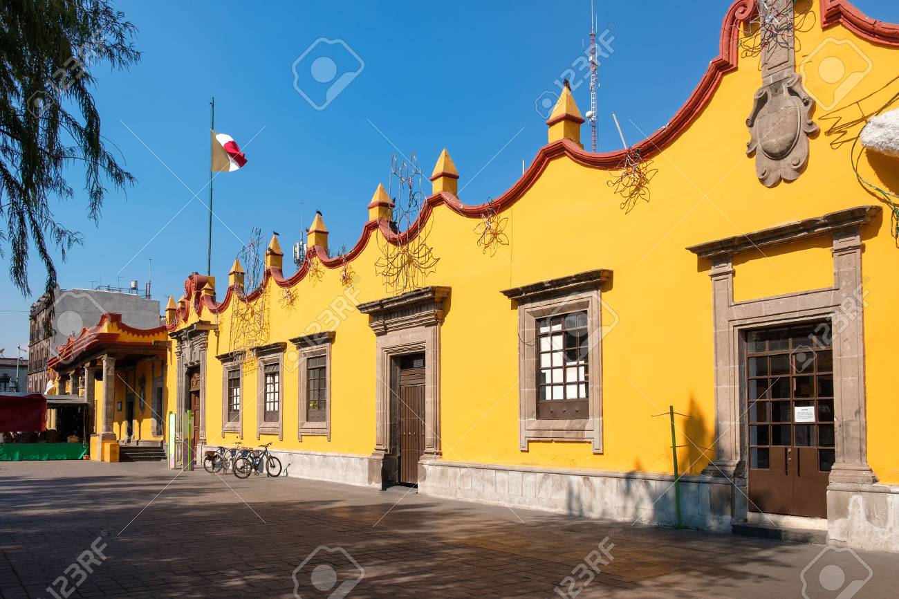 The colonial Town Hall Palace at Coyoacan in Mexico City - 69985193 The colonial Town Hall Palace at Coyoacan in Mexico City - 69985193