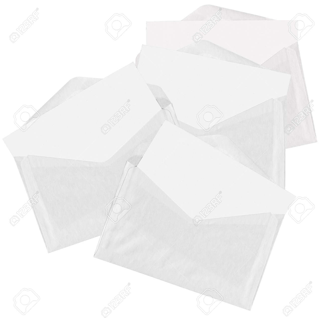 Cartas Vacias Aisladas Sobre Fondo Blanco Puro Fotos Retratos Imagenes Y Fotografia De Archivo Libres De Derecho Image