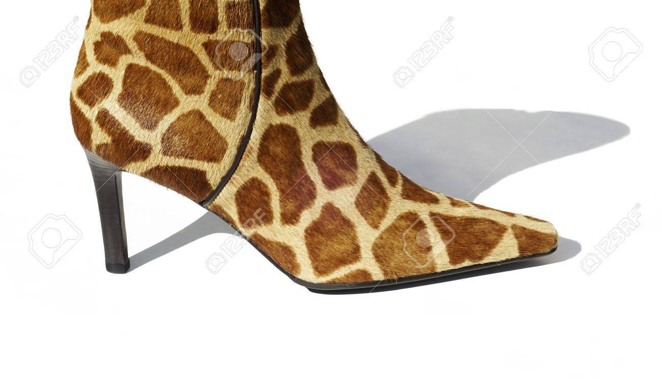 giraffe print boots