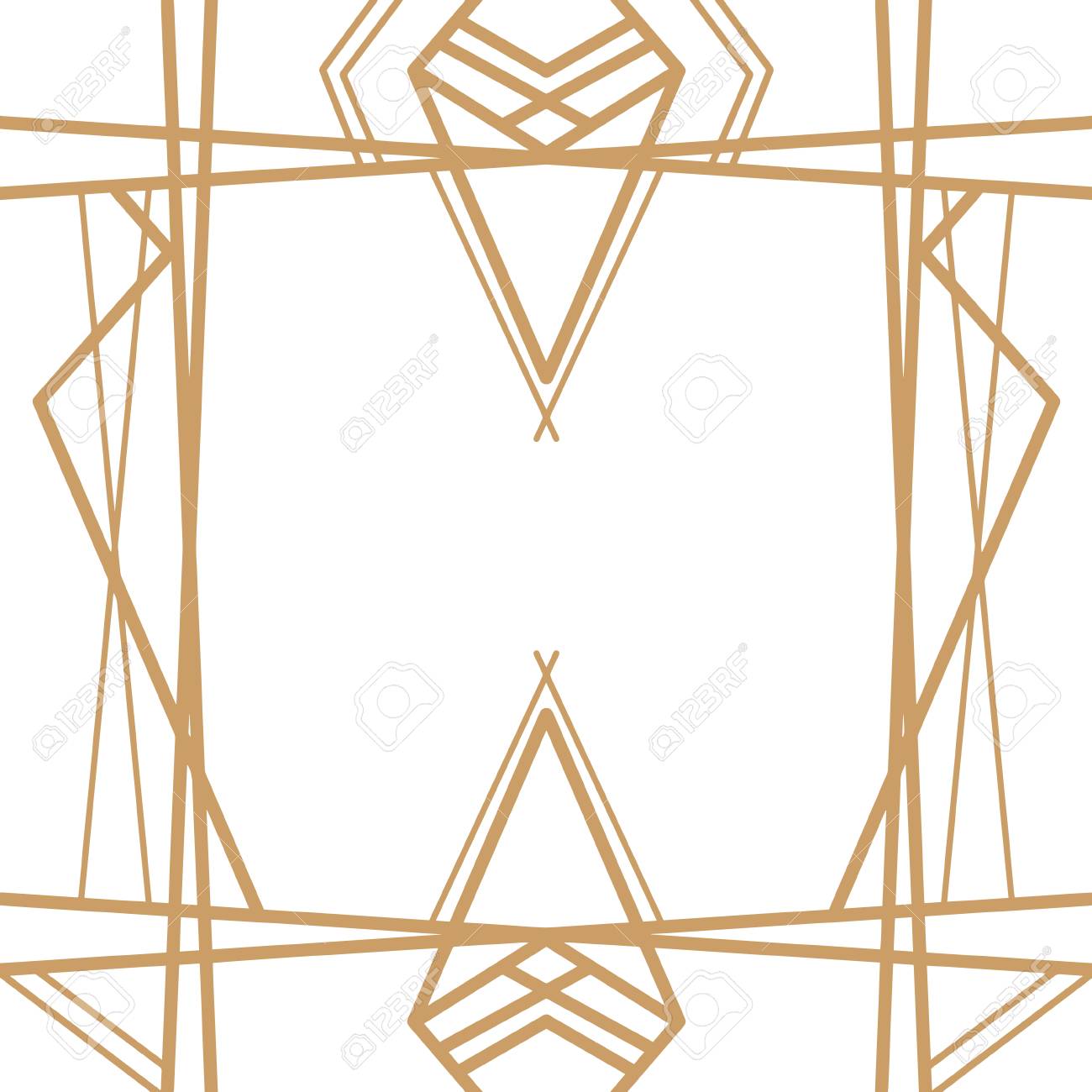 Retro Detailed Pattern Vintage Party Great Gatsby Style Banner Or Postcard Template Royalty Free Cliparts Vectors And Stock Illustration Image 125858403
