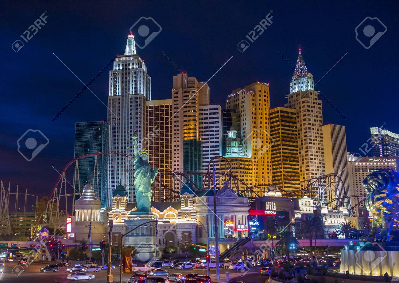 LAS VEGAS - NOV 17 : New York-New York Hotel & Casino in Las Vegas on November 17 2015 , This hotel simulates the real New York City skyline and It was opened in 1997. - 48749206 LAS VEGAS - NOV 17 : New York-New York Hotel & Casino in Las Vegas on November 17 2015 , This hotel simulates the real New York City skyline and It was opened in 1997. - 48749206
