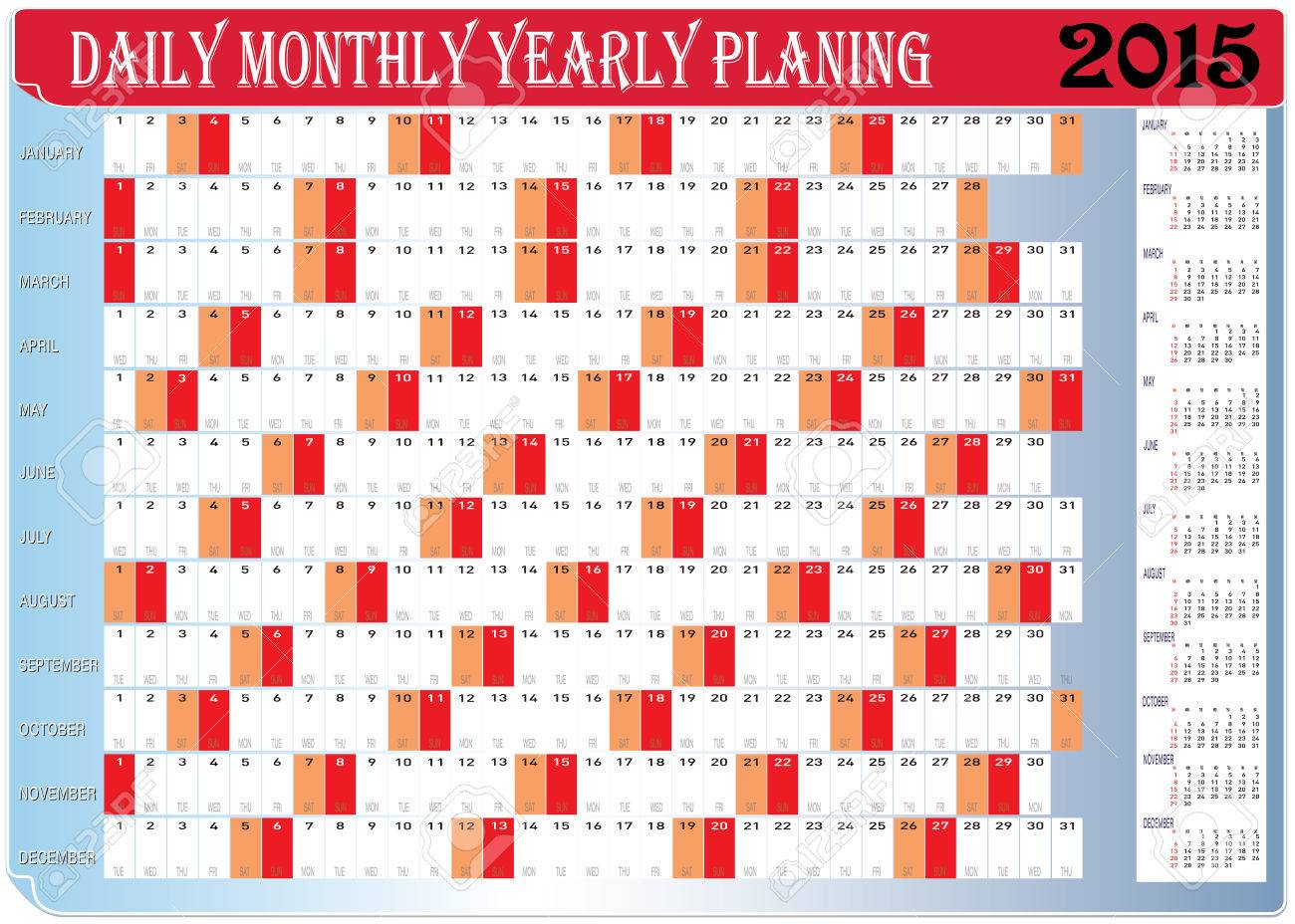 calendar 2015 daily