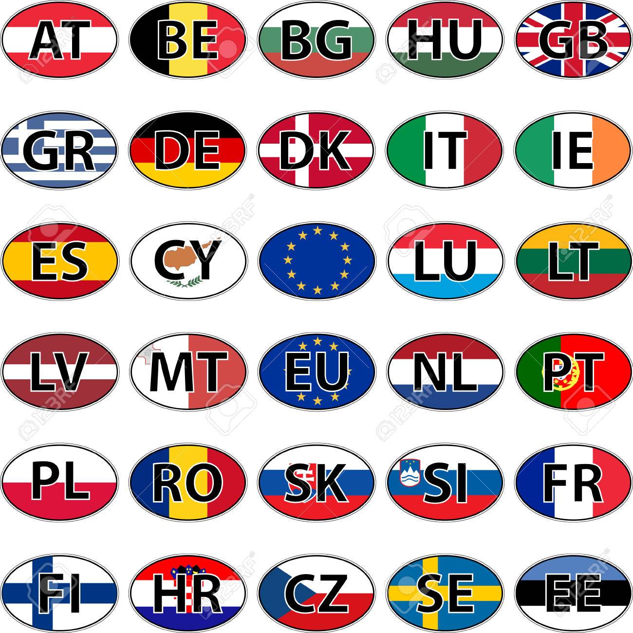 OVAL drapeau de l'Union européenne avec code pays Ro ROUMANIE Autocollant motocycle auto OVAL drapeau de l'Union européenne avec code pays Ro ROUMANIE Autocollant motocycle auto