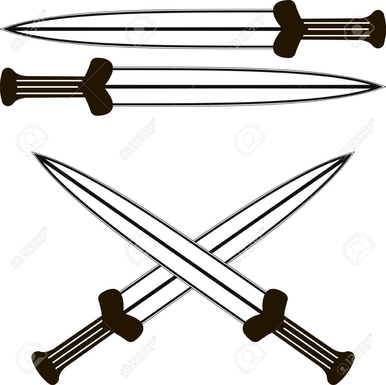 Free clip art Crossed swords by zeimusu