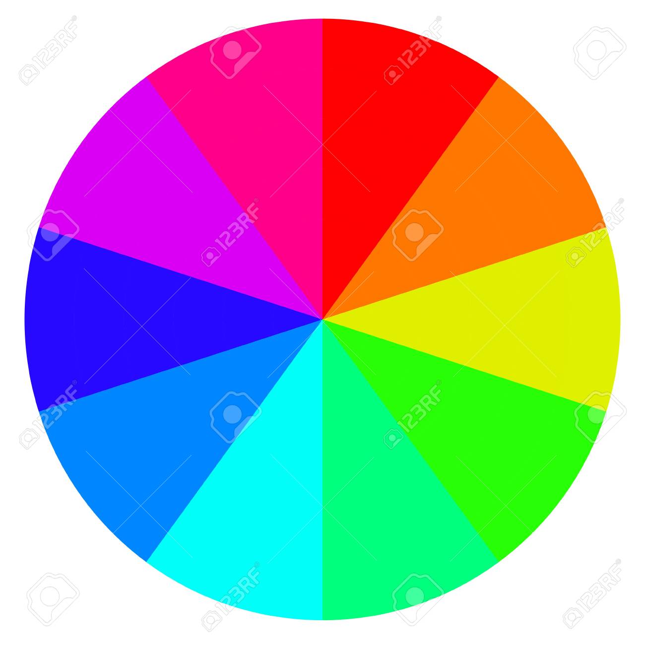 template wheel of fortune color palette vector royalty free