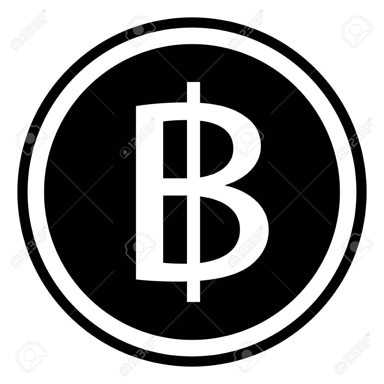 Monnaie Thaïlandaise De Signe Baht Monnaie Thaïlandaise De Vecteur Baht  Clip Art Libres De Droits, Svg, Vecteurs Et Illustration. Image 79084982