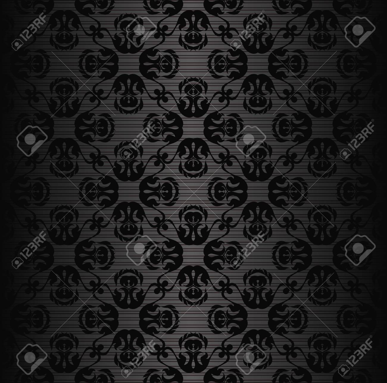 黒のモダンなシームレスな壁紙 ストライプの背景 のイラスト素材 ベクタ Image