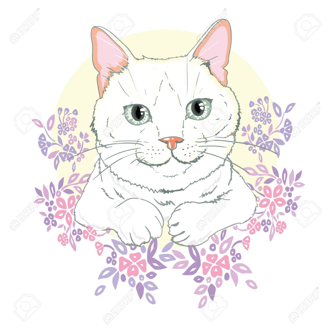 cute cat vector cute cat christmas greeting card the cover design christmas card cover