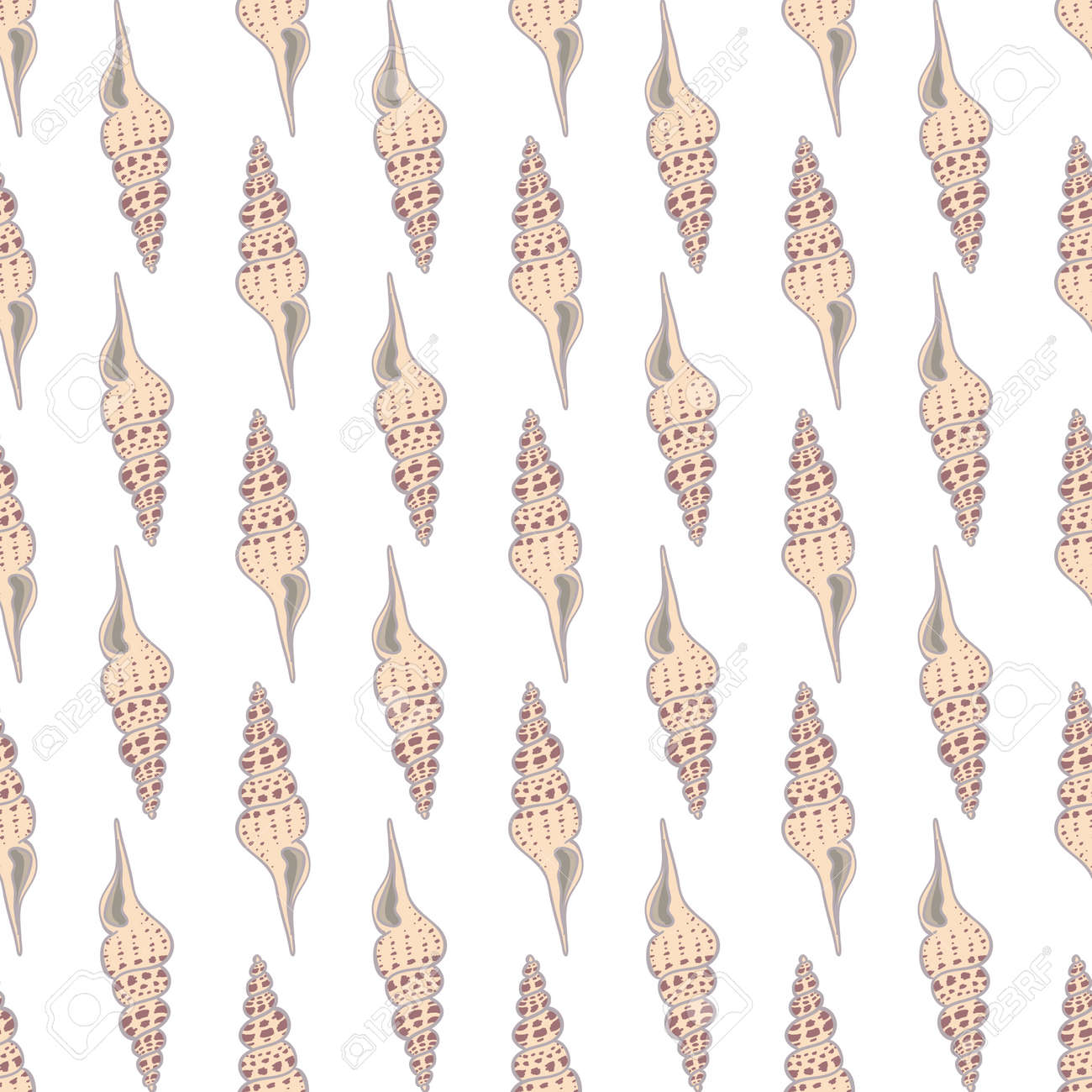 Seamless vintage pattern with seashells. Sea background. Vector illustration in the flat style. Perfect for greeting cards, invitations, wrapping paper, textiles, wedding design. - 168291123 Seamless vintage pattern with seashells. Sea background. Vector illustration in the flat style. Perfect for greeting cards, invitations, wrapping paper, textiles, wedding design. - 168291123