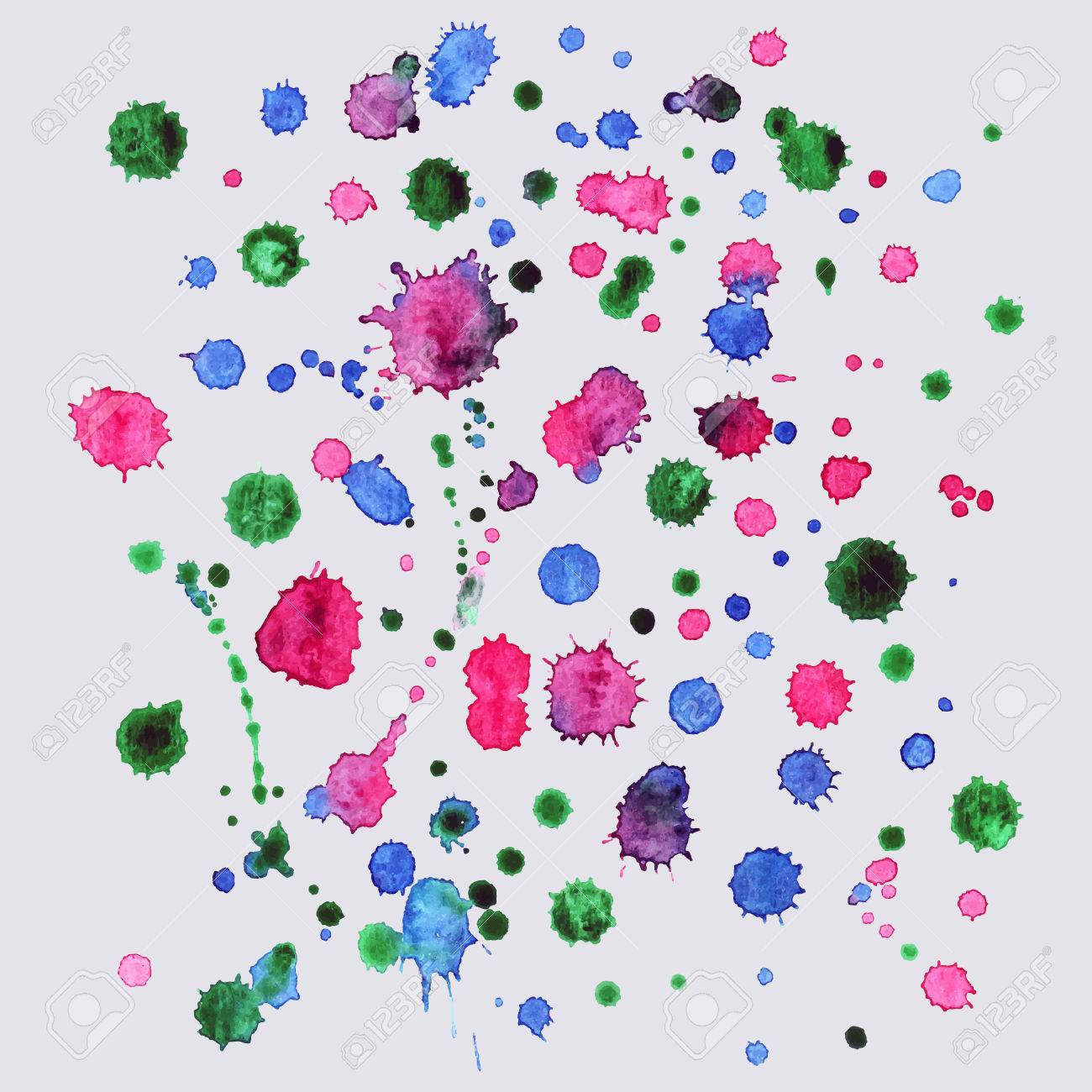 スプレー ベクトル ペイント スプラッシュ カラフルなペイントの背景テクスチャ スクラップ ブック要素の水彩構成を削除または印刷水彩画 のイラスト素材 ベクタ Image