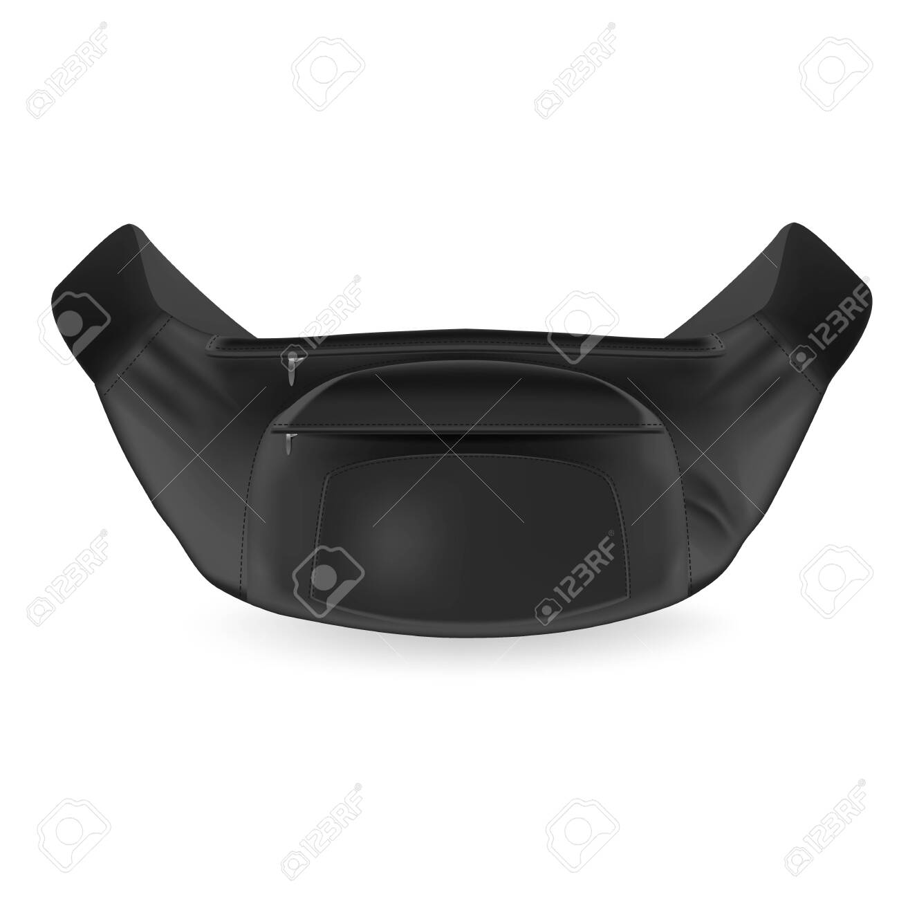 Download Waist Bag Modern Mockup Black Waist Bag With Elegant Protruding Royalty Free Cliparts Vectors And Stock Illustration Image 147219252