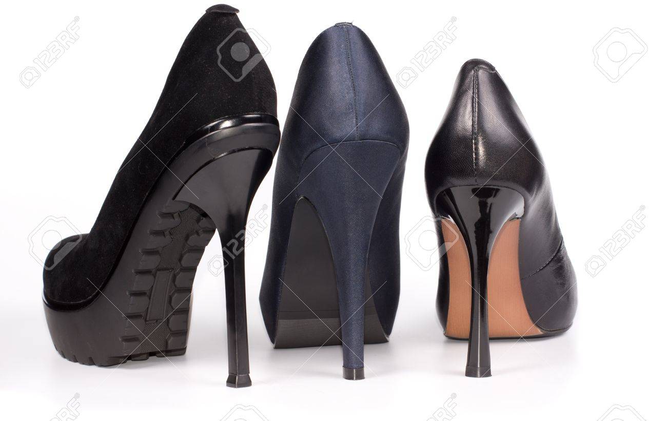 ladies black stiletto shoes