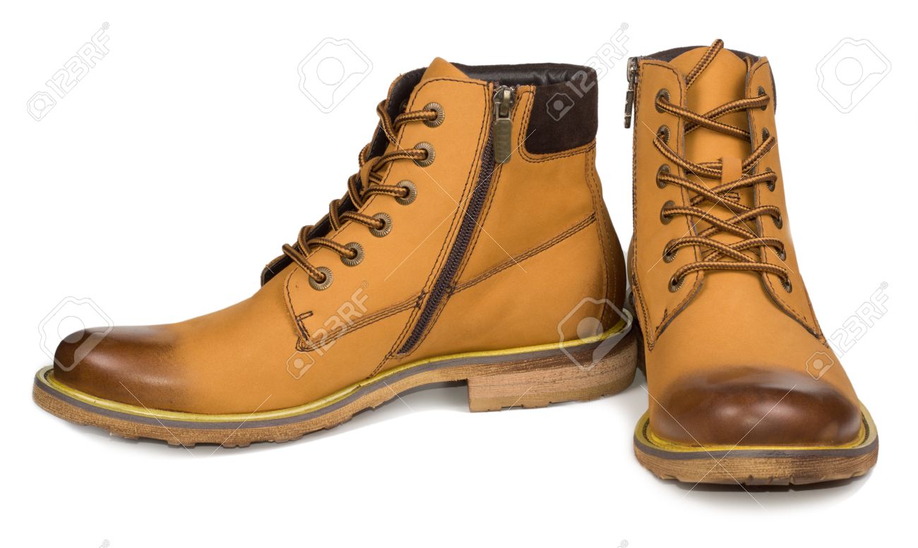 Stiefelette, Boot, braun, Leder, Schnürsenkel, Reißverschluss Stiefelette, Boot, braun, Leder, Schnürsenkel, Reißverschluss