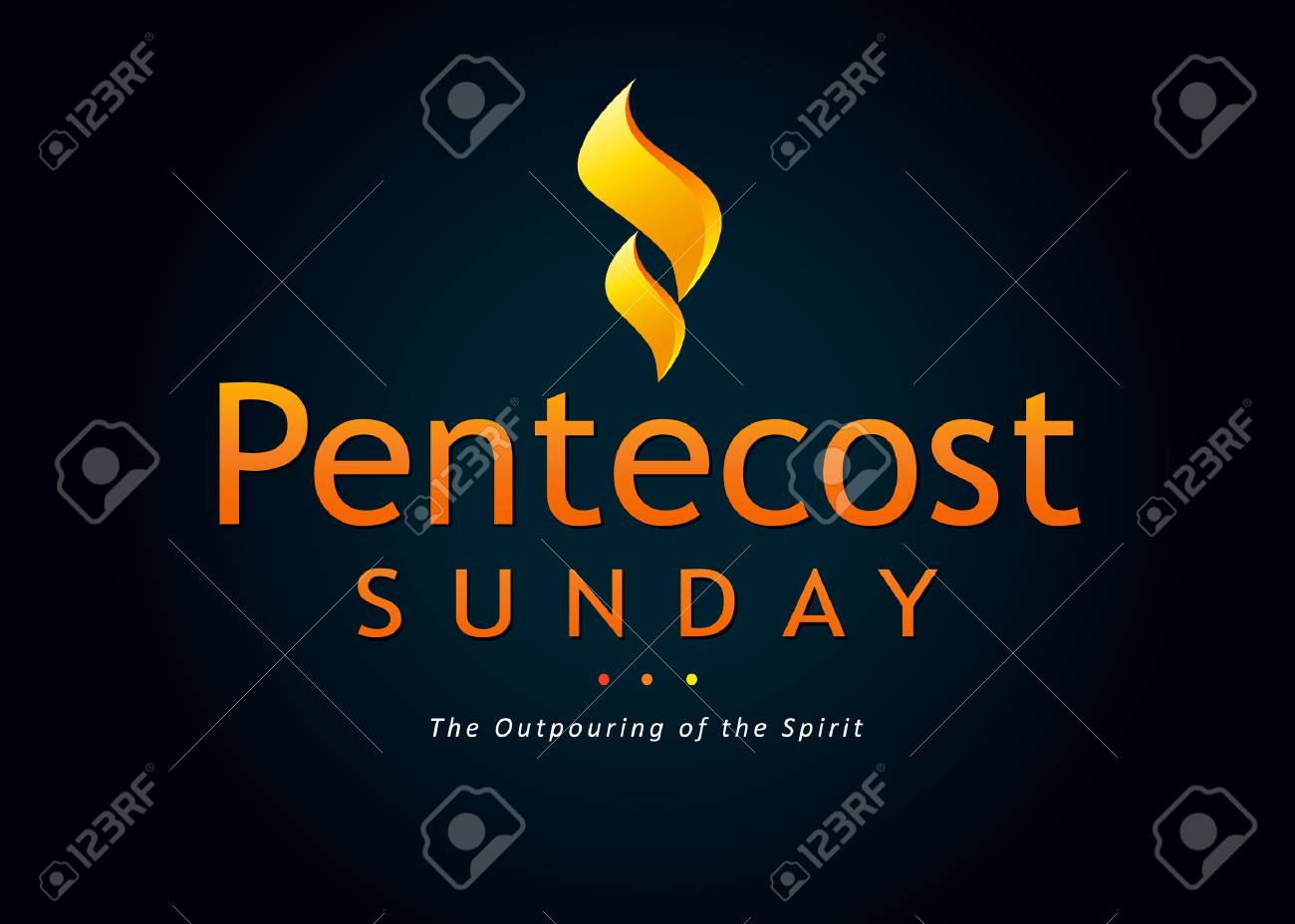 Pentecost Sunday flame card. Invitation vector template in the service of Pentecost in the form of text Pentecost Sunday and The Outpouring of the Spirit with a tongue of flame - 75868451 Pentecost Sunday flame card. Invitation vector template in the service of Pentecost in the form of text Pentecost Sunday and The Outpouring of the Spirit with a tongue of flame - 75868451