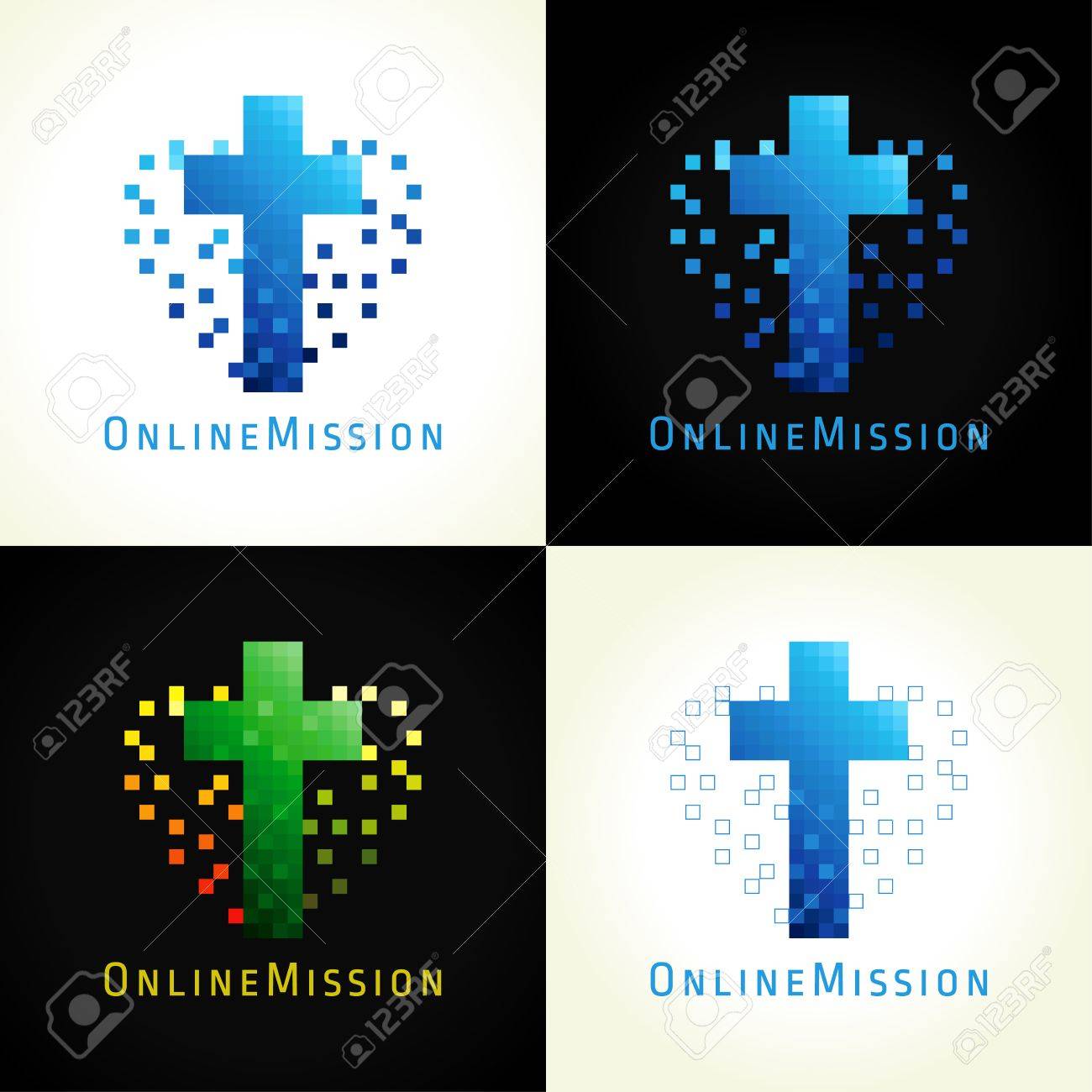 online mission pixelated church lighting crucifixion pixels bluegreen online sign in