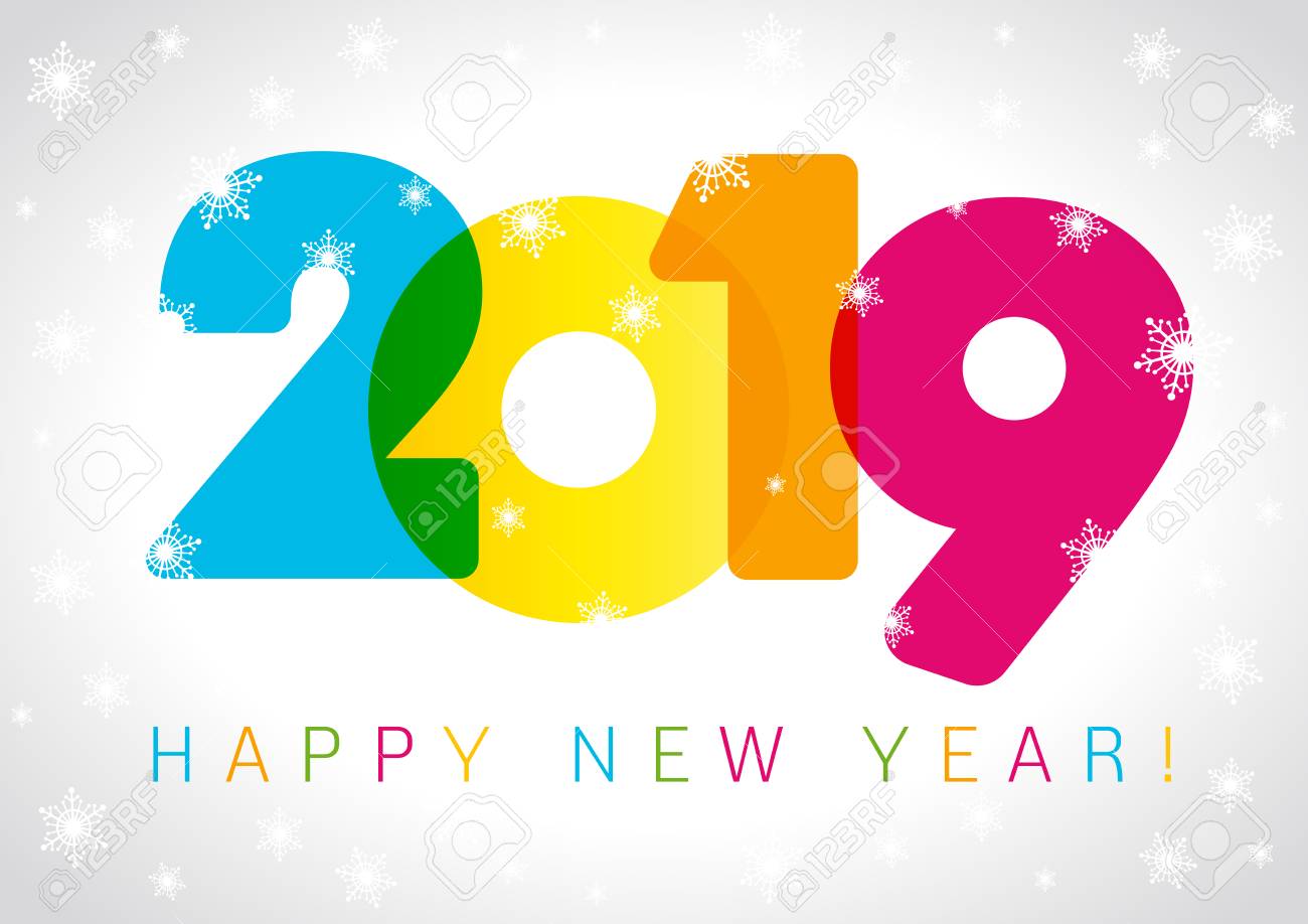 2019 happy new year card design vector happy new year greeting new year cards design