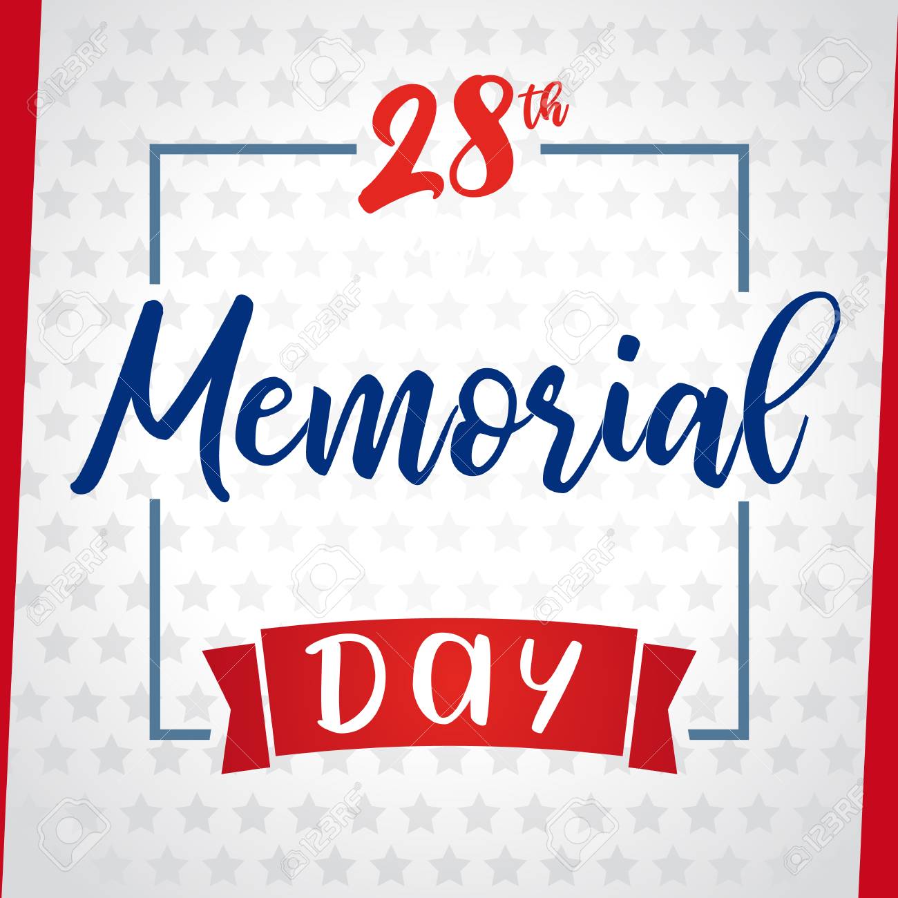 happy memorial day template design royalty free cliparts vectors