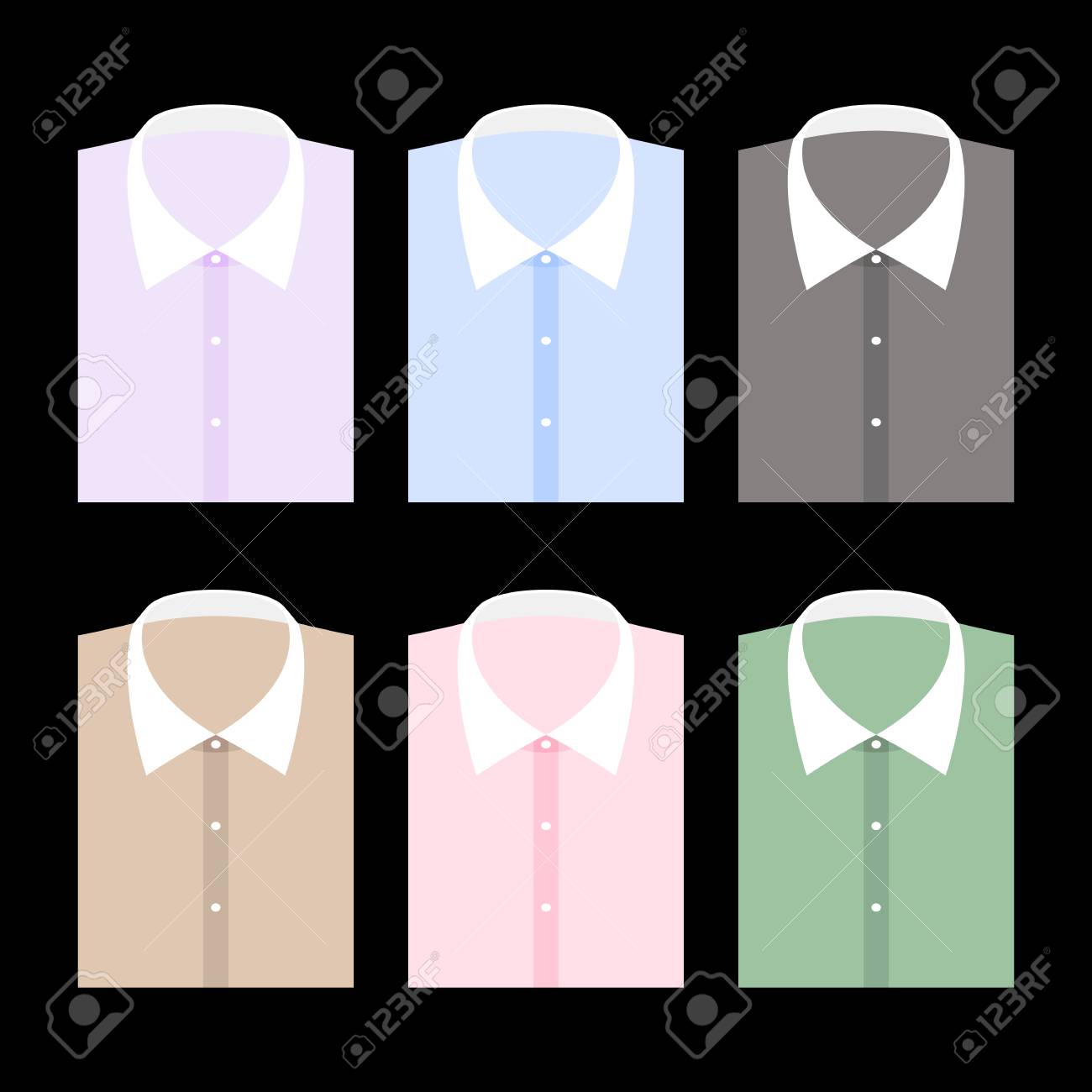 colored dress shirts with white collars
