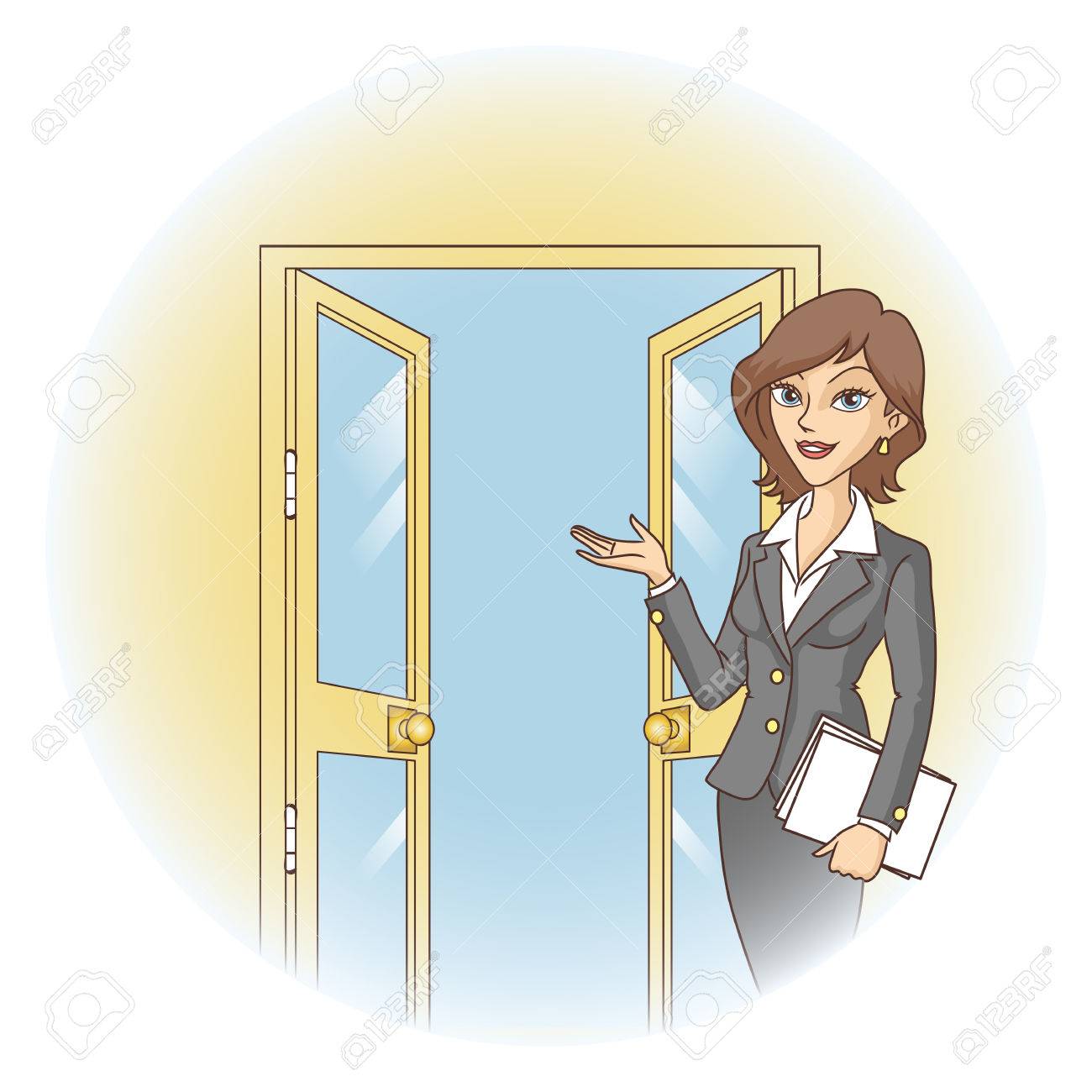 On the doorstep of the guests On the doorstep of the guests