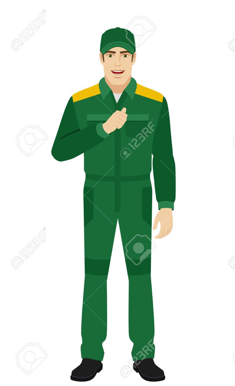 worker pointing the finger