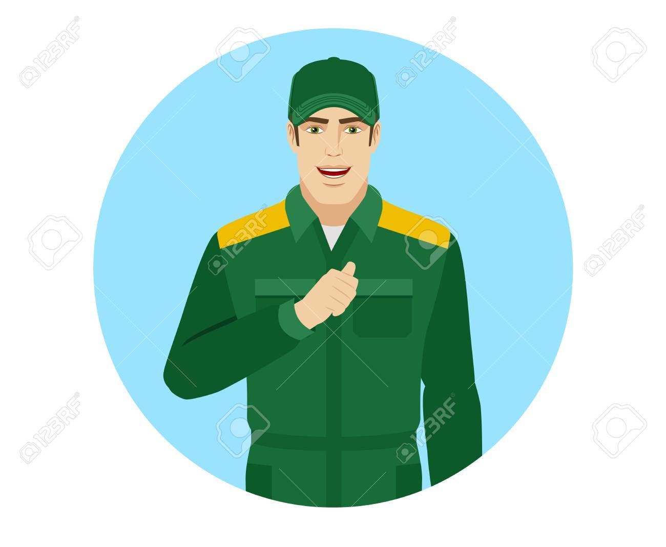 worker pointing the finger
