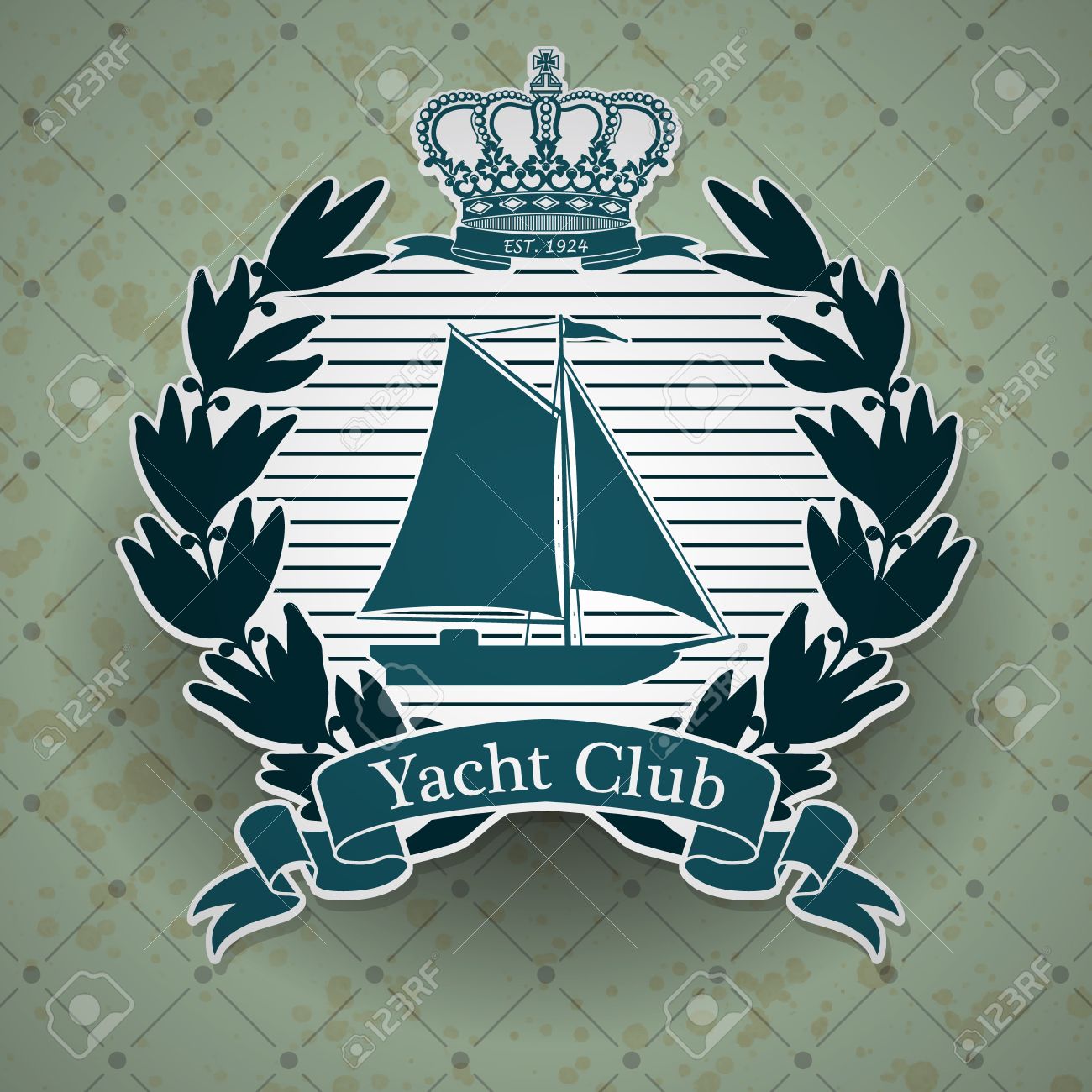 Design Nautical Theme the vector image vintage label with a nautical theme royalty free stock 19492657