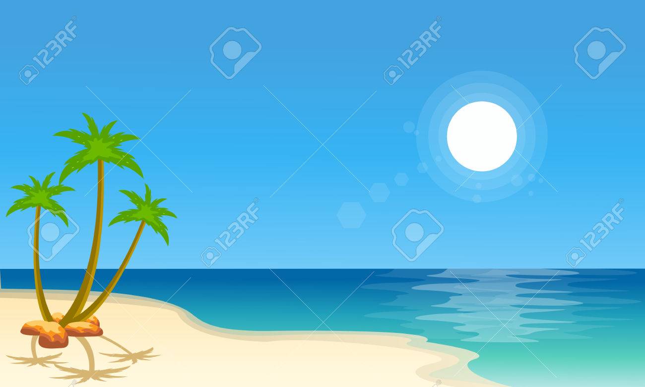 Collection De Decoration De Plage De Dessin Anime Illustration Vectorielle Clip Art Libres De Droits Vecteurs Et Illustration Image