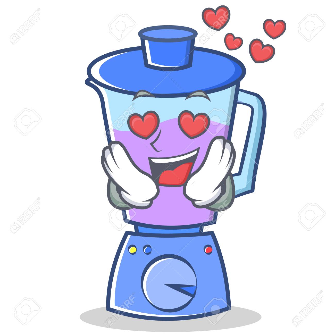 En Estilo De Dibujos Animados De Estilo De La Licuadora De ...