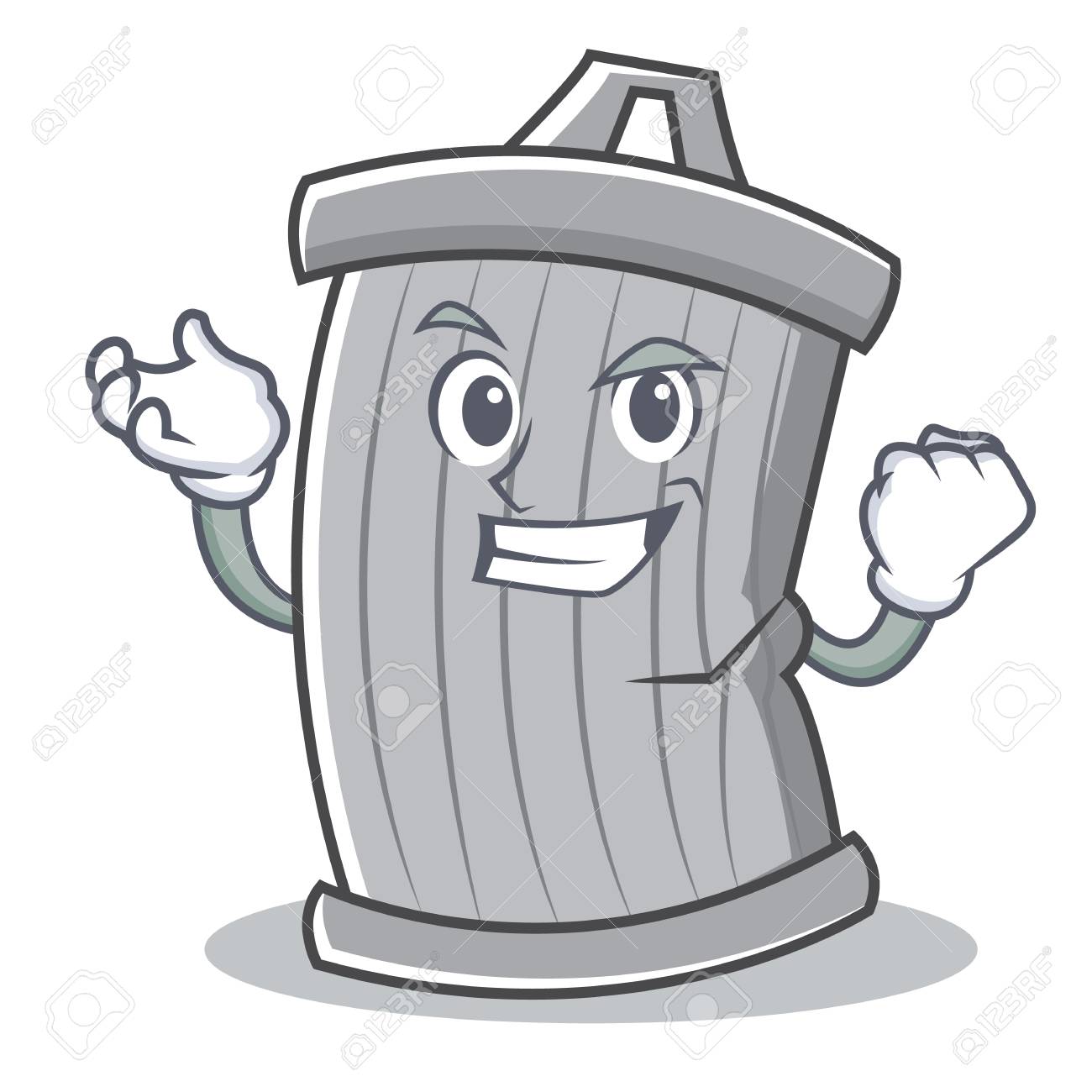 成功したゴミ キャラ漫画スタイル ベクトル イラスト のイラスト素材 ベクタ Image