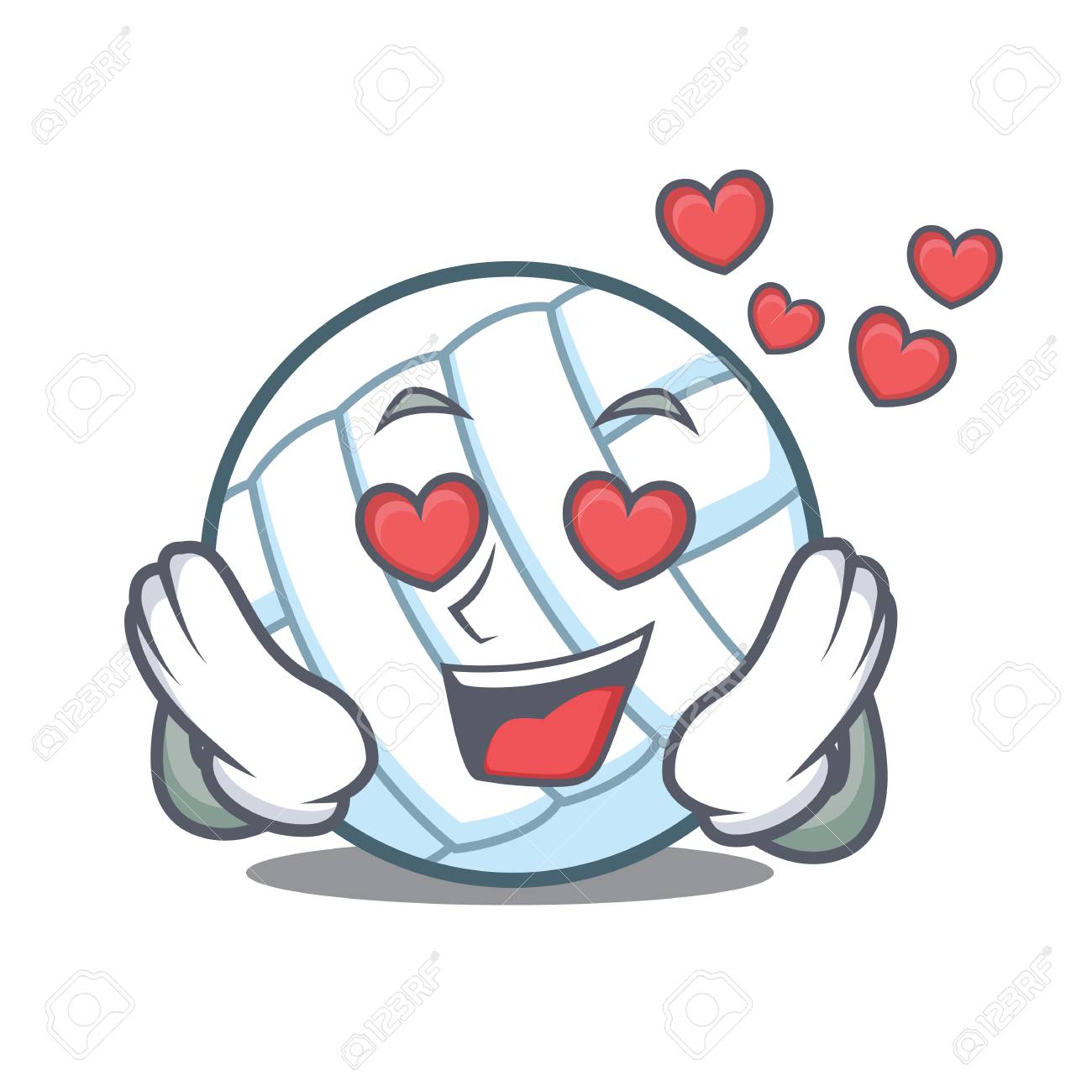 Caractère Volley Dessin Animé Clip Dans Art Le Damour De - 