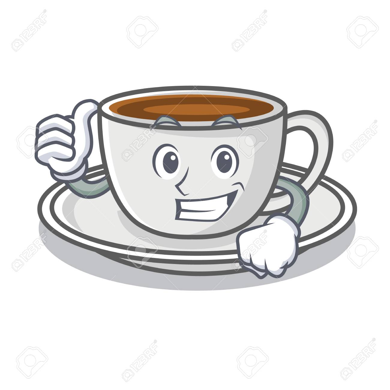 コーヒー キャラ漫画スタイル ベクトル イラストの親指 のイラスト素材 ベクタ Image コーヒー キャラ漫画スタイル ベクトル イラストの親指 のイラスト素材 ベクタ Image