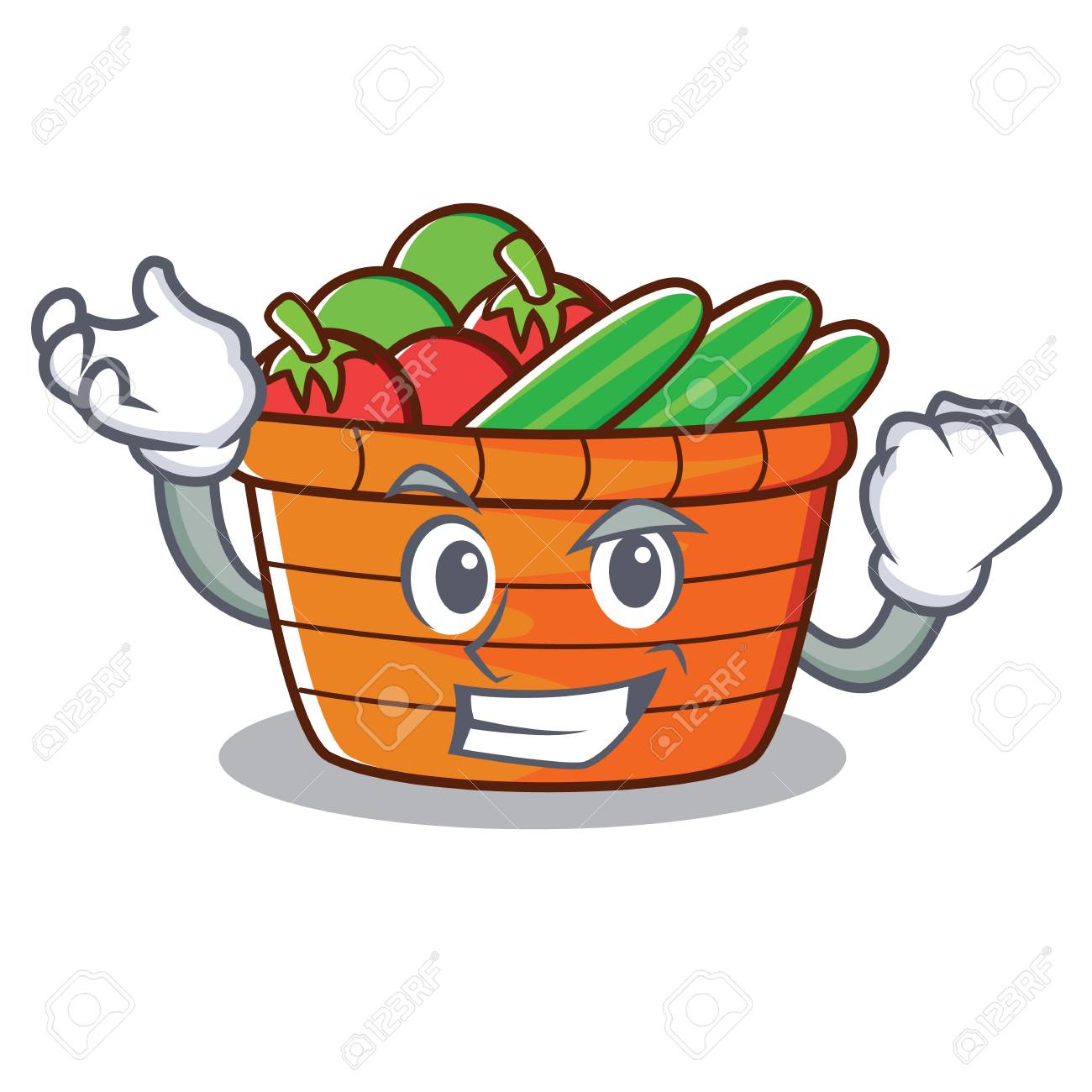 成功したフルーツバスケットキャラクター漫画ベクトルイラストのイラスト素材 ベクタ Image