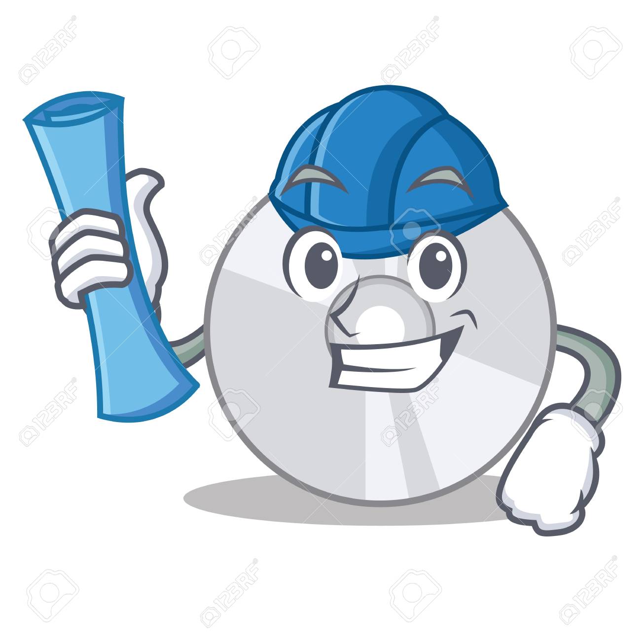 Architecte Tournevis Personnage De Dessin Anime De Style Clip Art Libres De Droits Vecteurs Et Illustration Image 93067326