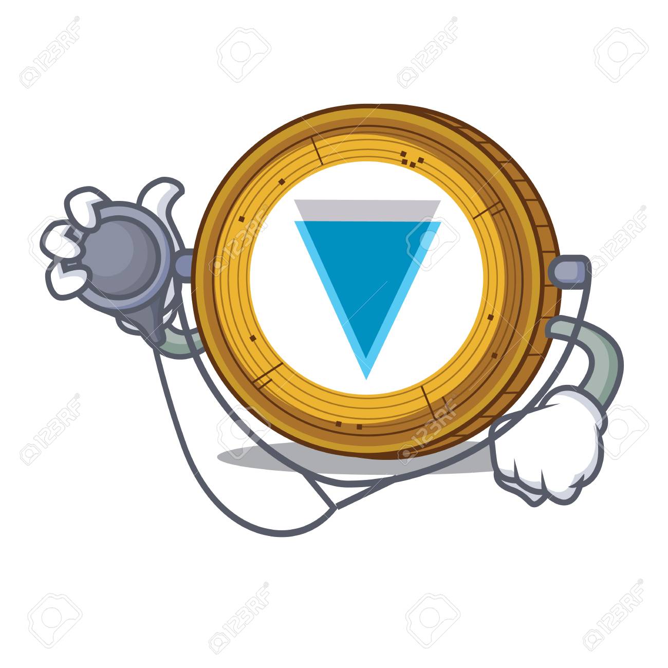 닥터 버지 동전 캐릭터 만화 로열티 무료 사진, 그림, 이미지 그리고 스톡포토그래피. Image 94428606