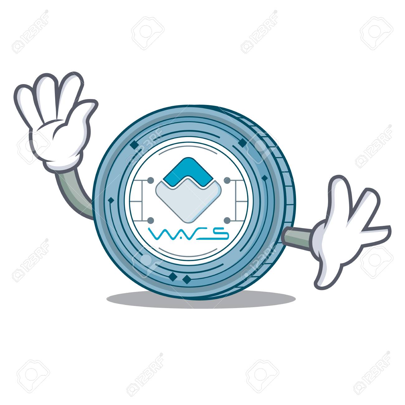 웨이브 웨이브 코인 캐릭터 만화 로열티 무료 사진, 그림, 이미지 그리고 스톡포토그래피. Image 94599530