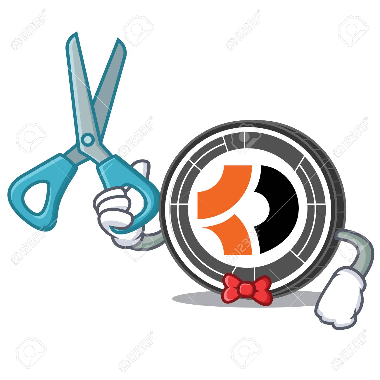 床屋ビットコインダークキャラクター漫画のイラスト素材・ベクター Image 94585285