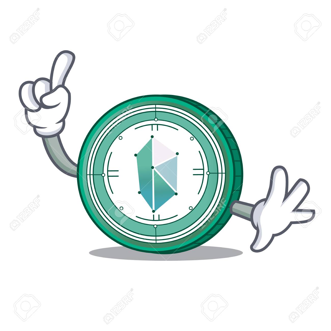 손가락 카이 버 네트워크 마스코트 만화 로열티 무료 사진, 그림, 이미지 그리고 스톡포토그래피. Image 95738063