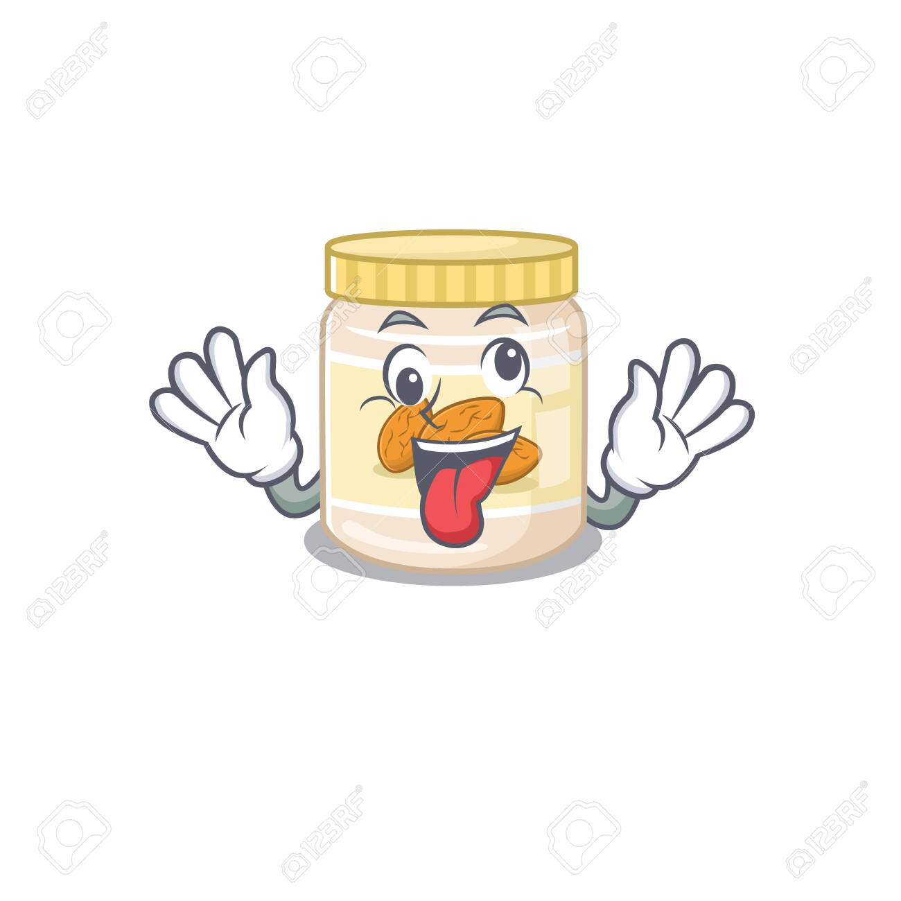 Cute Sneaky Almond Butter Cartoon Character With A Crazy Face. Vector Illustration Royalty Free SVG, Cliparts, Vectors, And Stock Illustration. Image 140892922. Cute Sneaky Almond Butter Cartoon Character With A Crazy Face. Vector Illustration Royalty Free SVG, Cliparts, Vectors, And Stock Illustration. Image 140892922.