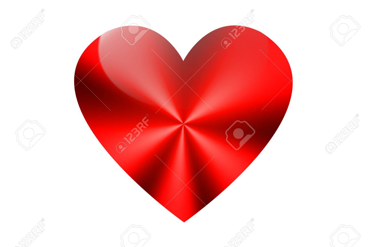 白背景 聖バレンタインの日にハートマーク の写真素材 画像素材 Image