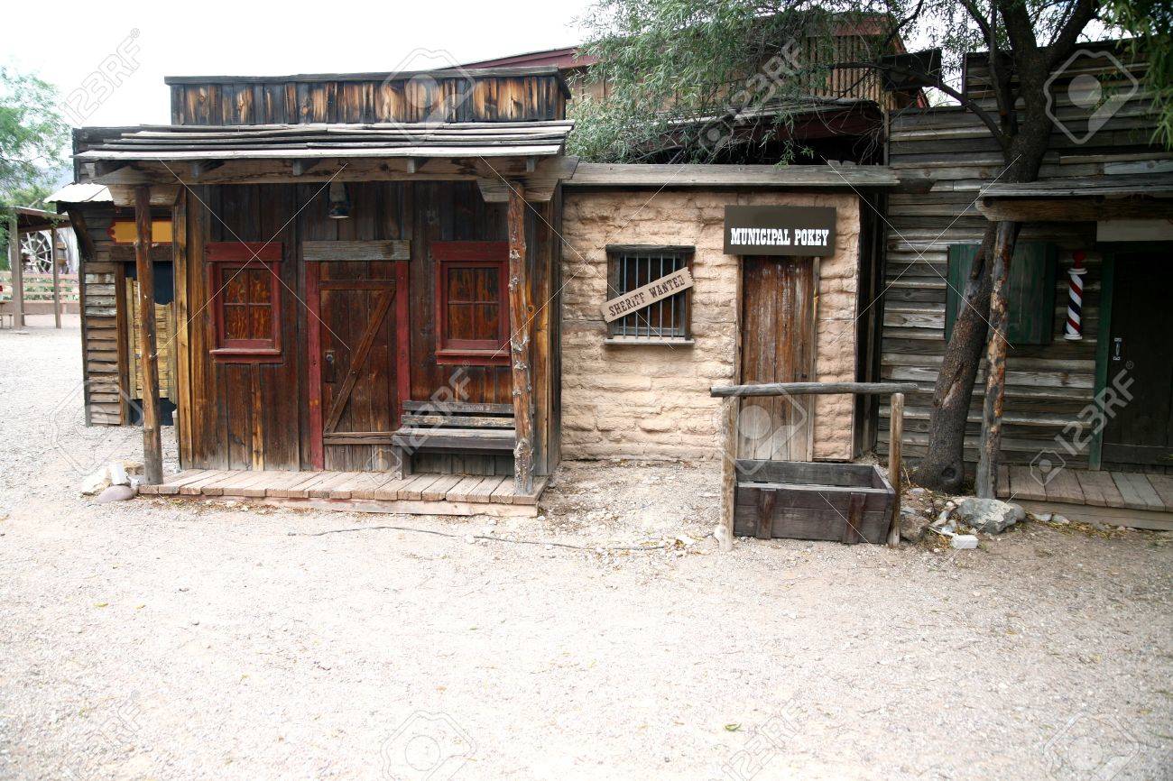 野生の西 ビンテージ アメリカの保安官の家 の写真素材 画像素材 Image