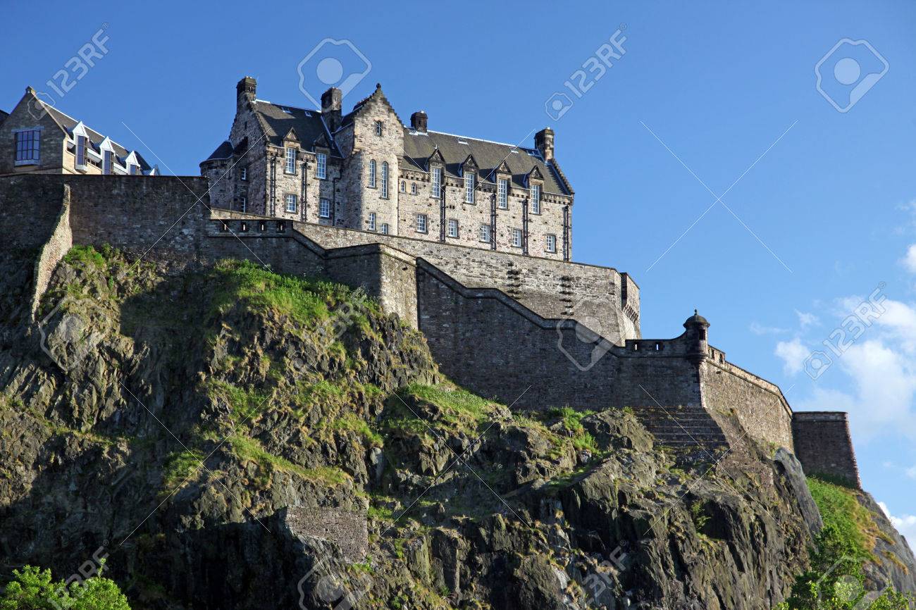 スコットランド エディンバラ城 の写真素材 画像素材 Image