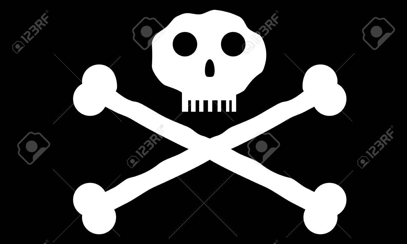 Jolly Roger Or Skull And Cross Bones Pirate Flag Royalty Free