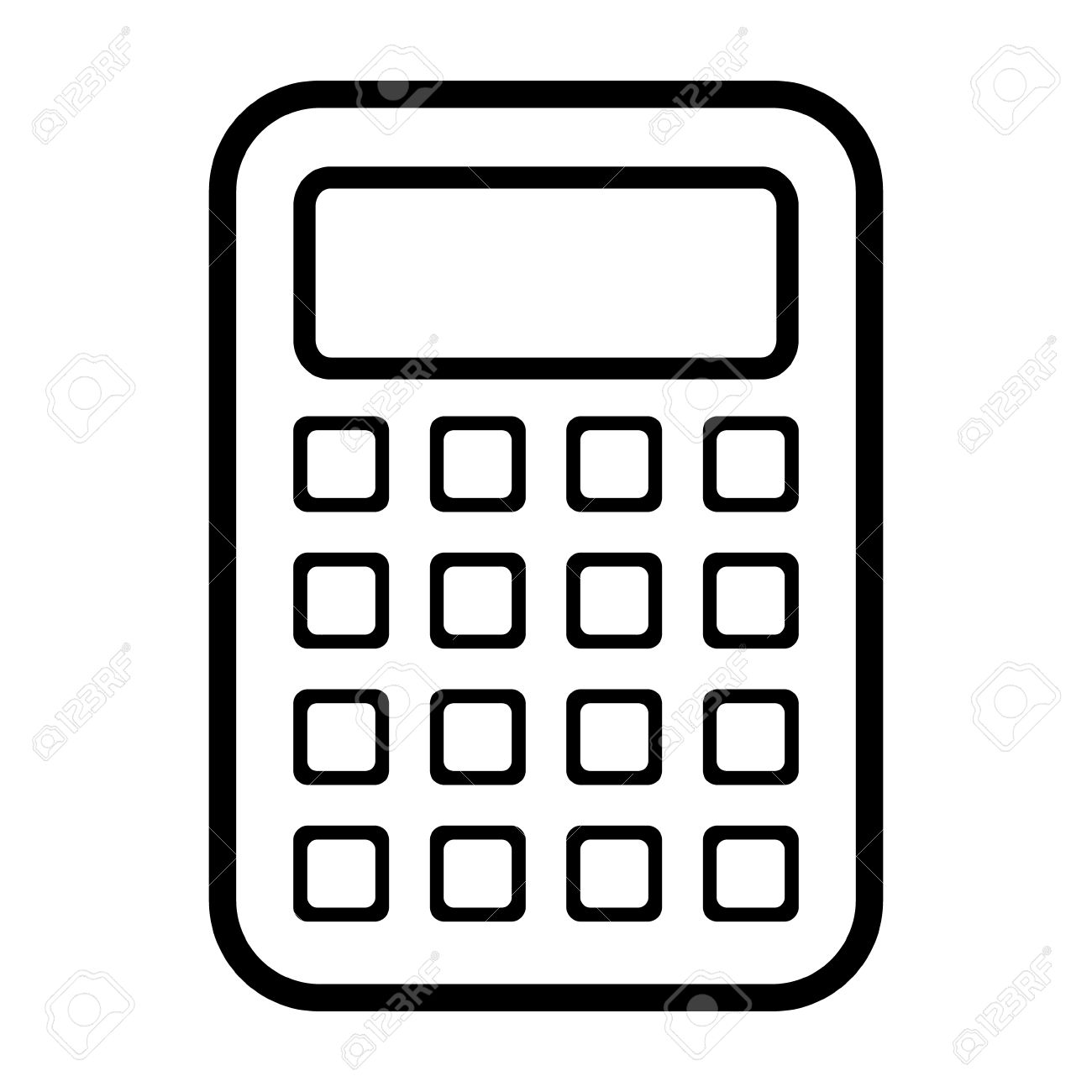 calculator icon on white background royalty free cliparts vectors